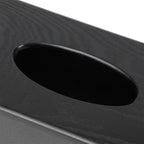 Black Wooden Tissue Box Napkin Case Elegant Style Tissue Holder for Home Hotel Living Room