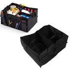Car Storage Box Car Trunk Organizer Collapsible Multi-Compartment Auto Storage Tool