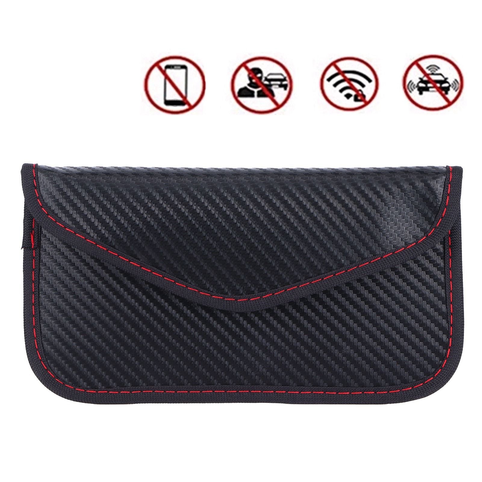 Car Key Blocker Bag Protector Portable PU AntiTheft Signal Shielding Case Pouch