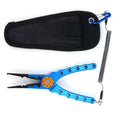 Fishing Lure Pliers Tongs Multifunction Aluminum Alloy Hook Remover Tool EquipmentBlue