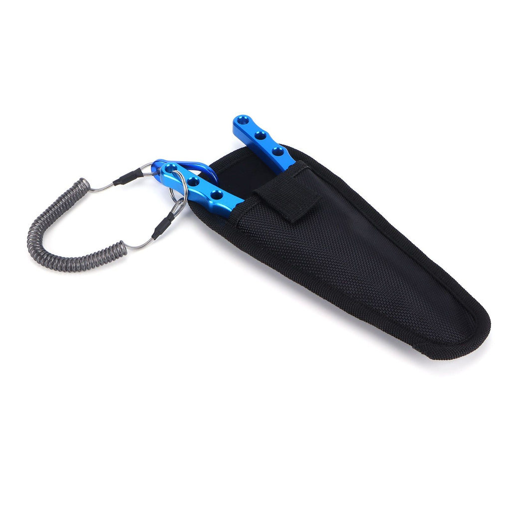Fishing Lure Pliers Tongs Multifunction Aluminum Alloy Hook Remover Tool EquipmentBlue