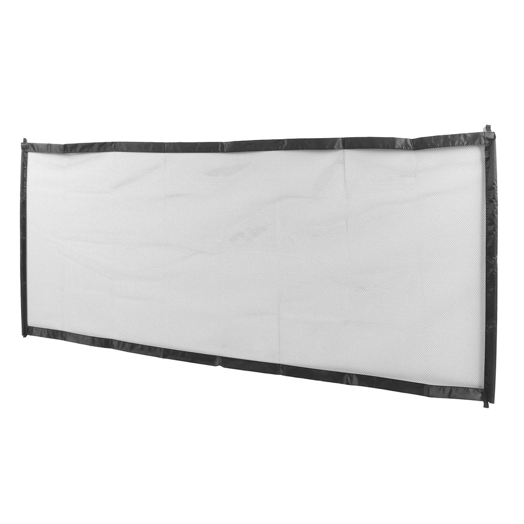 Black Portable Pet Gate Fence Foldable Small Animal Protective Fence for Indoor and Outdoor