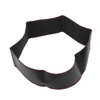 Universal Steering Wheel Cover with Needle Thread Protector for External Diameter of 3738cm(Black Red Thread )
