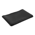 Universal Steering Wheel Cover with Needle Thread Protector for External Diameter of 3738cm(Black Black Thread )