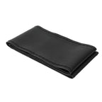 Universal Steering Wheel Cover with Needle Thread Protector for External Diameter of 3738cm(Black Black Thread )