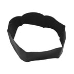 Universal Steering Wheel Cover with Needle Thread Protector for External Diameter of 3738cm(Black Black Thread )