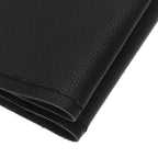 Universal Steering Wheel Cover with Needle Thread Protector for External Diameter of 3738cm(Black Black Thread )
