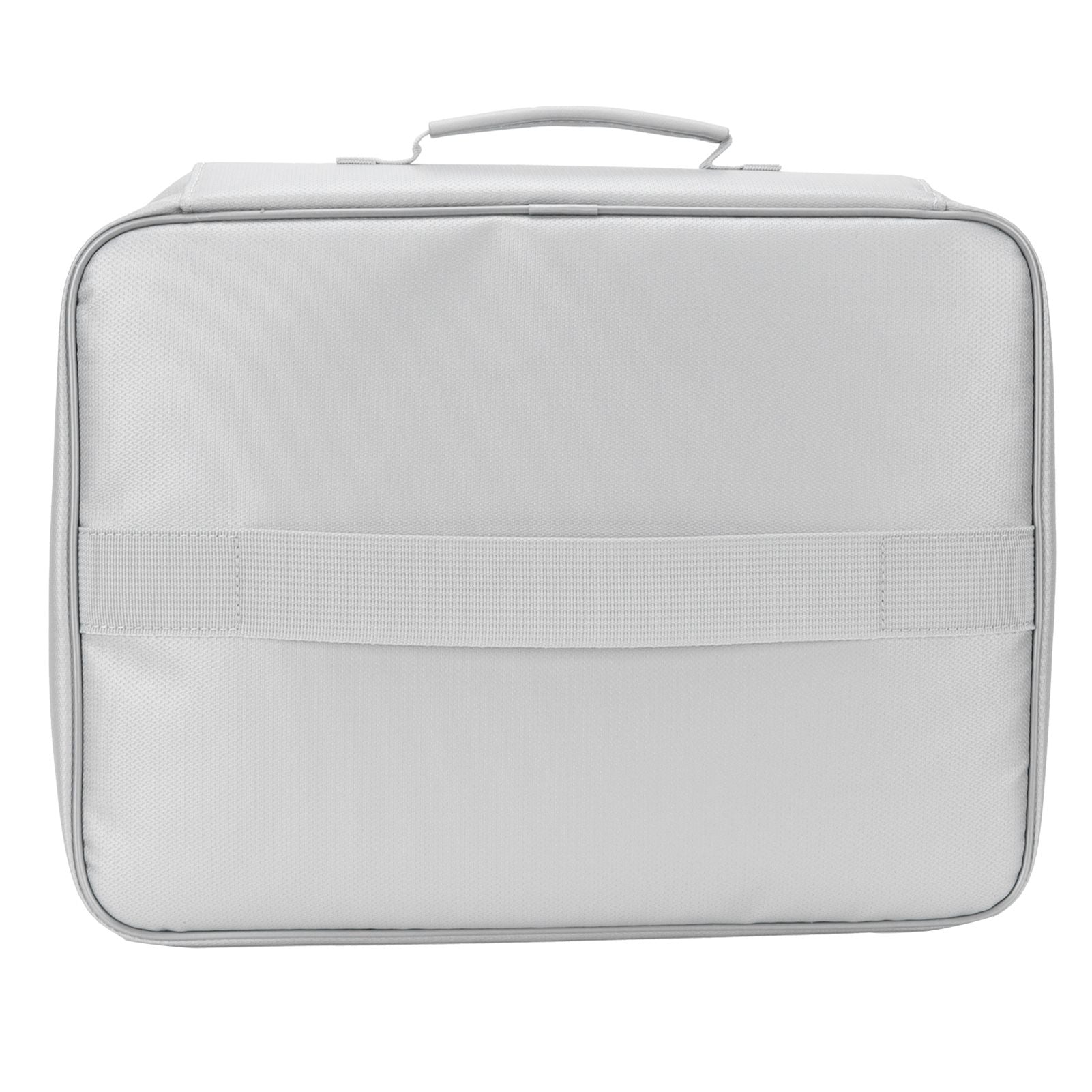 Files Storage Bag Multifunction Fireproof Waterproof Office Document Organizer Silver