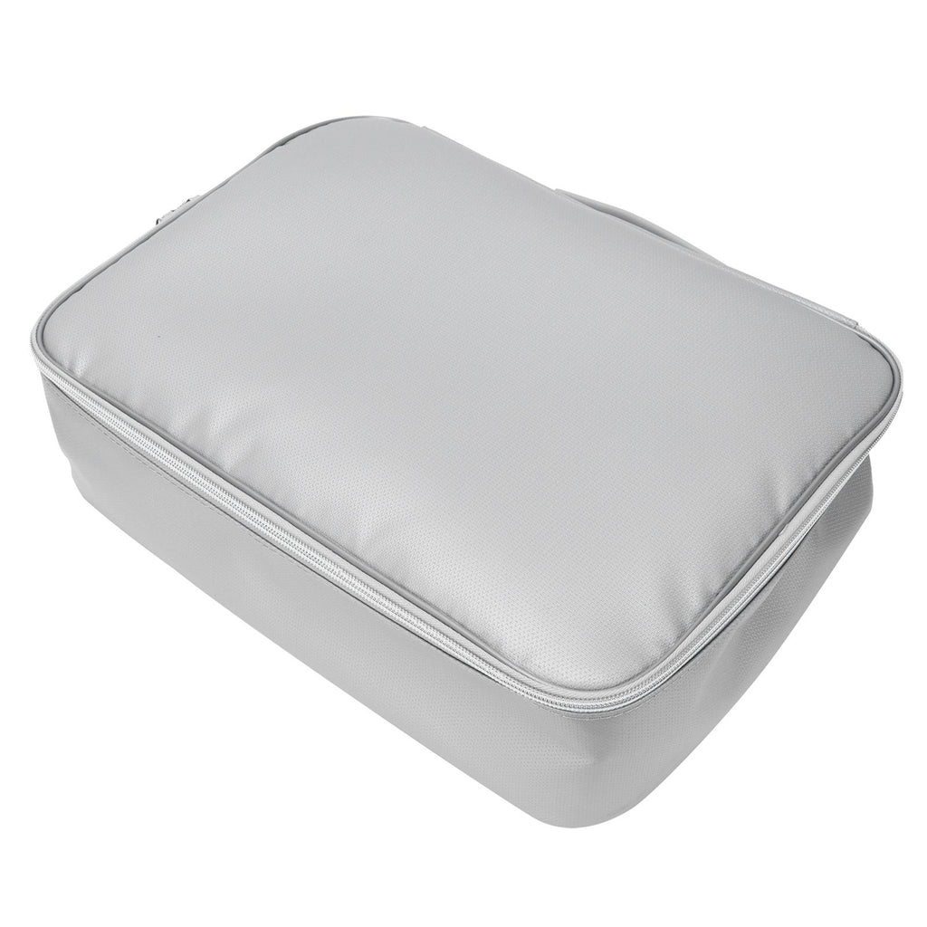 Files Storage Bag Multifunction Fireproof Waterproof Office Document Organizer Silver