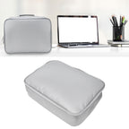 Files Storage Bag Multifunction Fireproof Waterproof Office Document Organizer Silver