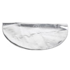 Round Fire Pit Mat Fireproof Outdoor terrace Barbecue Grill Deck Protection Pad SuppliesSilver Gray 91cm