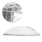 Round Fire Pit Mat Fireproof Outdoor terrace Barbecue Grill Deck Protection Pad SuppliesSilver Gray 91cm