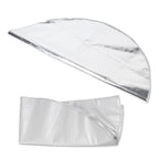 Round Fire Pit Mat Fireproof Outdoor terrace Barbecue Grill Deck Protection Pad SuppliesSilver Gray 60cm