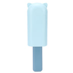 Double-Sided Hair Removal Brush with Storage Cover Portable Clothes Lint Remover Blue