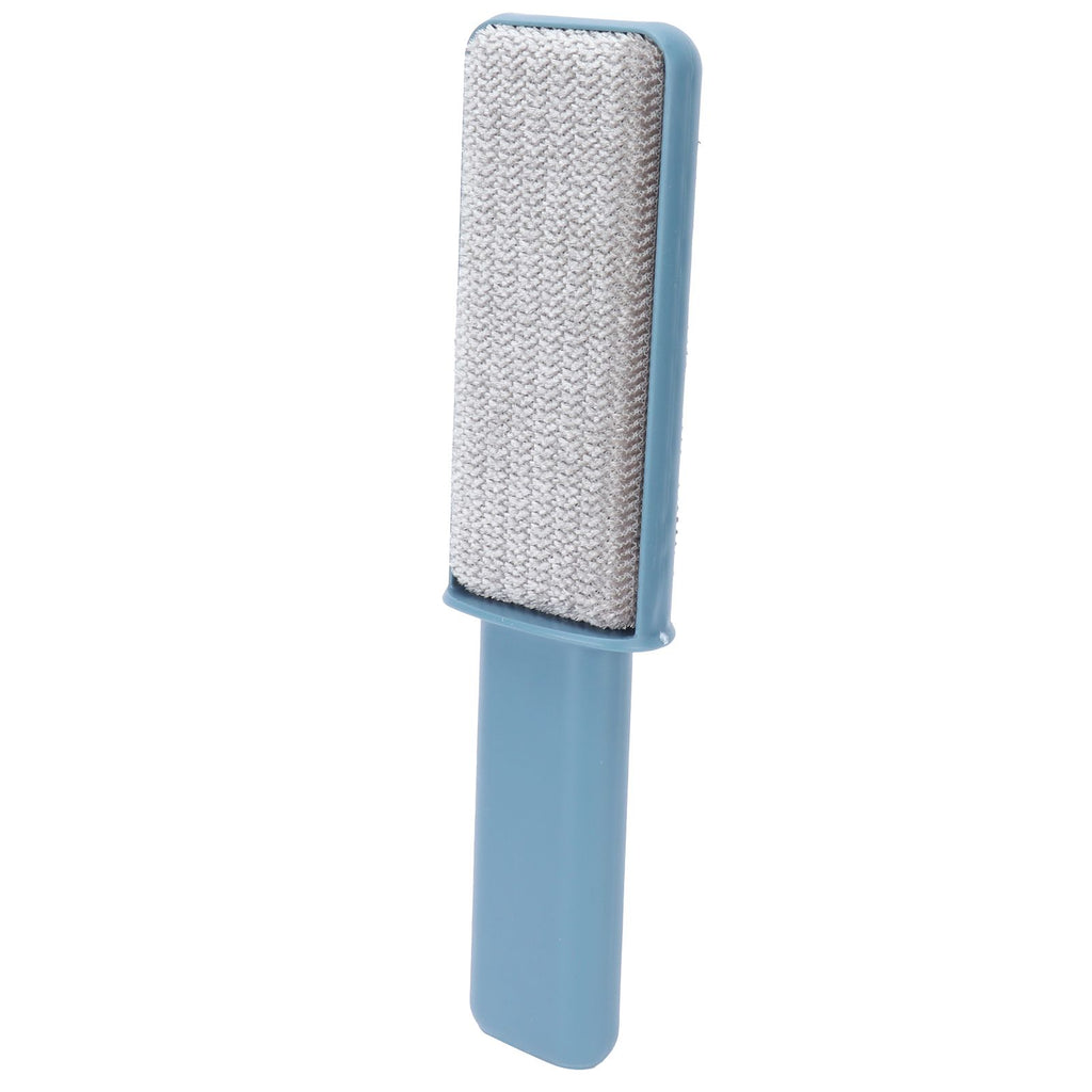 Double-Sided Hair Removal Brush with Storage Cover Portable Clothes Lint Remover Blue