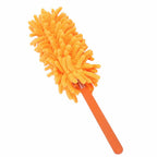 Telescopic Duster Detachable Washable 72cm Chenille Dust Removal Tool for Home Cleaning Orange
