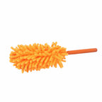 Telescopic Duster Detachable Washable 72cm Chenille Dust Removal Tool for Home Cleaning Orange