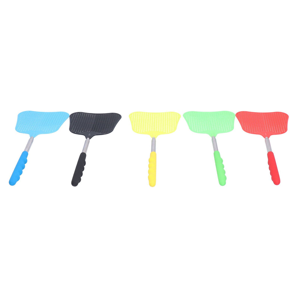 5PCS Plastic Fly Swatter with Retractable Rod Thicken PlantainShaped Fly Swatter for Home
