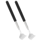 2Pcs Retractable Back Scratcher Portable Stainless Steel Scratching Tool 20‑68cm