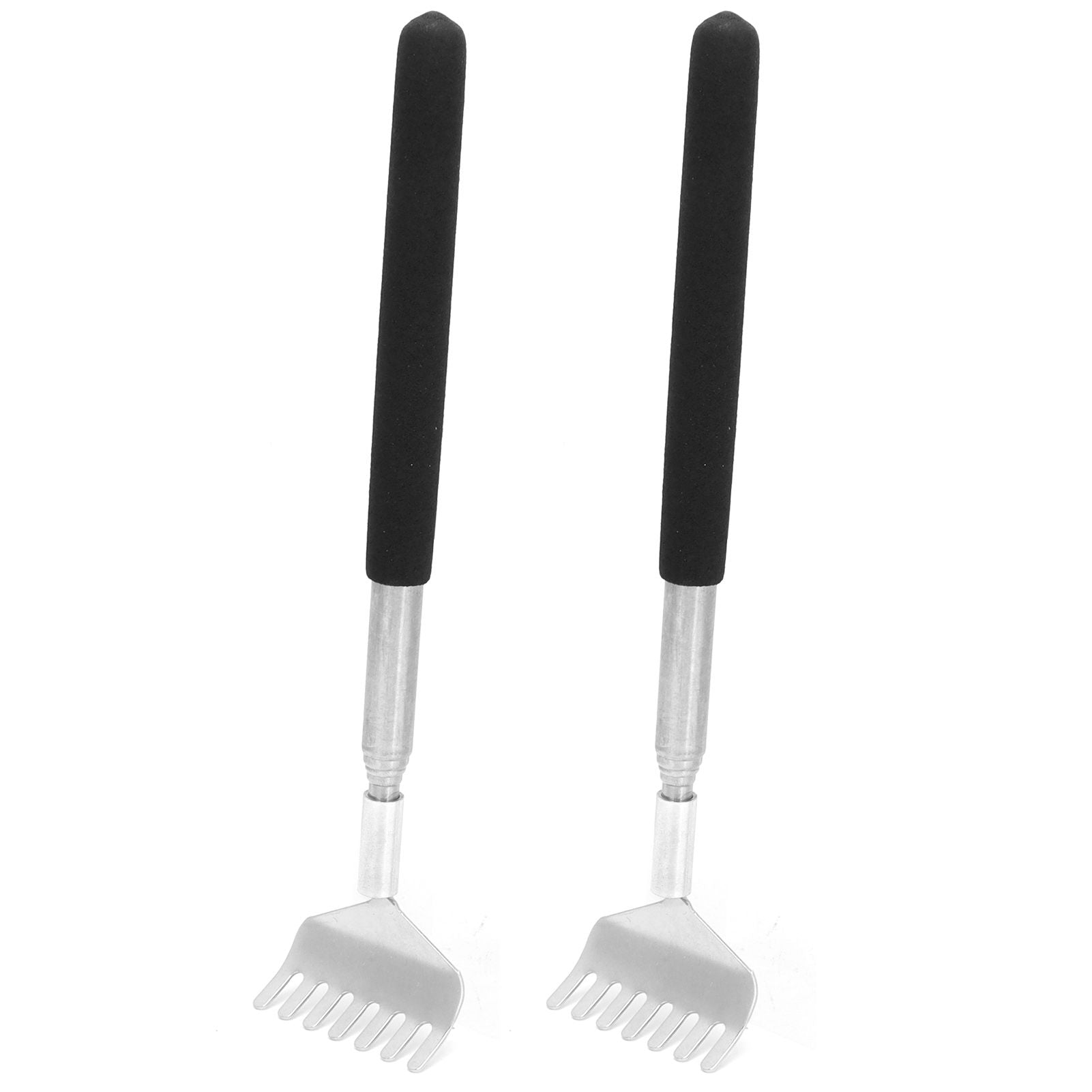 2Pcs Retractable Back Scratcher Portable Stainless Steel Scratching Tool 20‑68cm