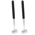 2Pcs Retractable Back Scratcher Portable Stainless Steel Scratching Tool 20‑68cm