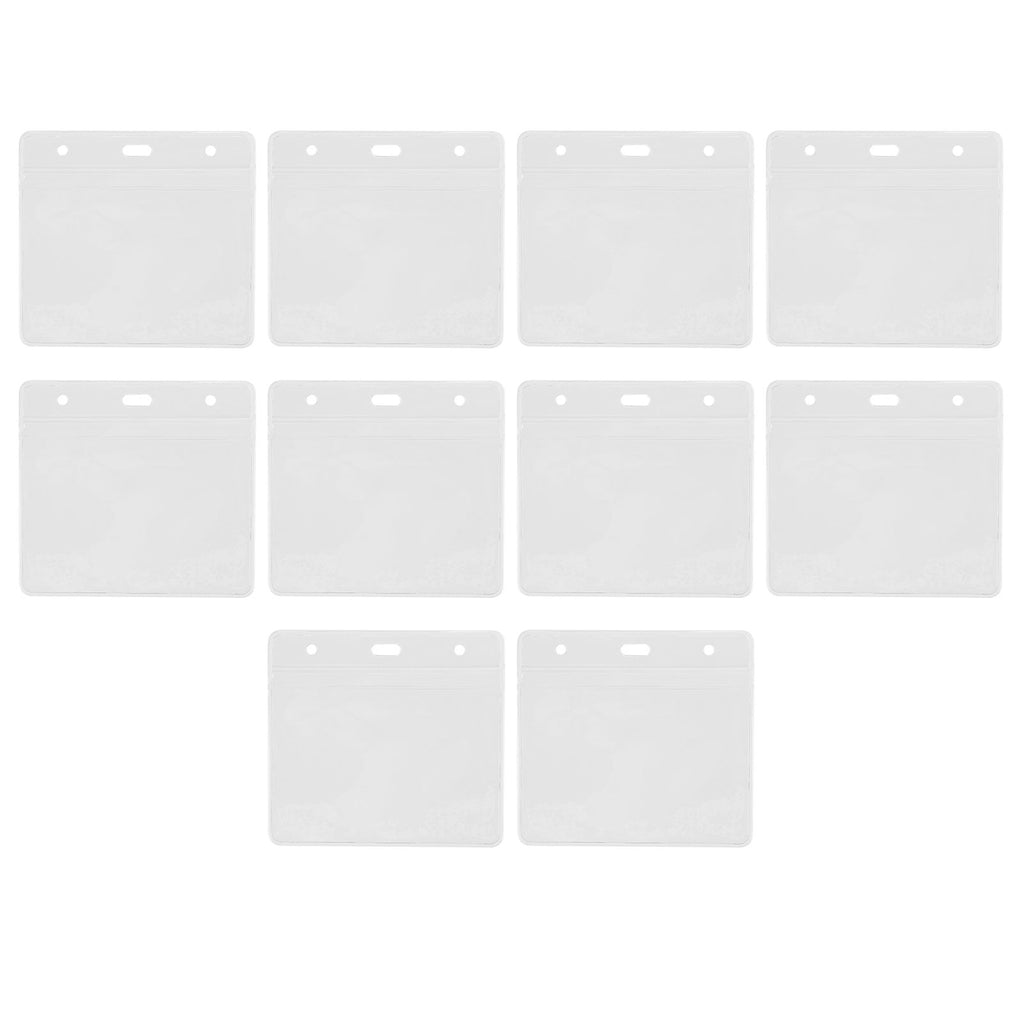 10PCS Card Protector Waterproof Immunization Record Card Holder Clear PVC Sleeve