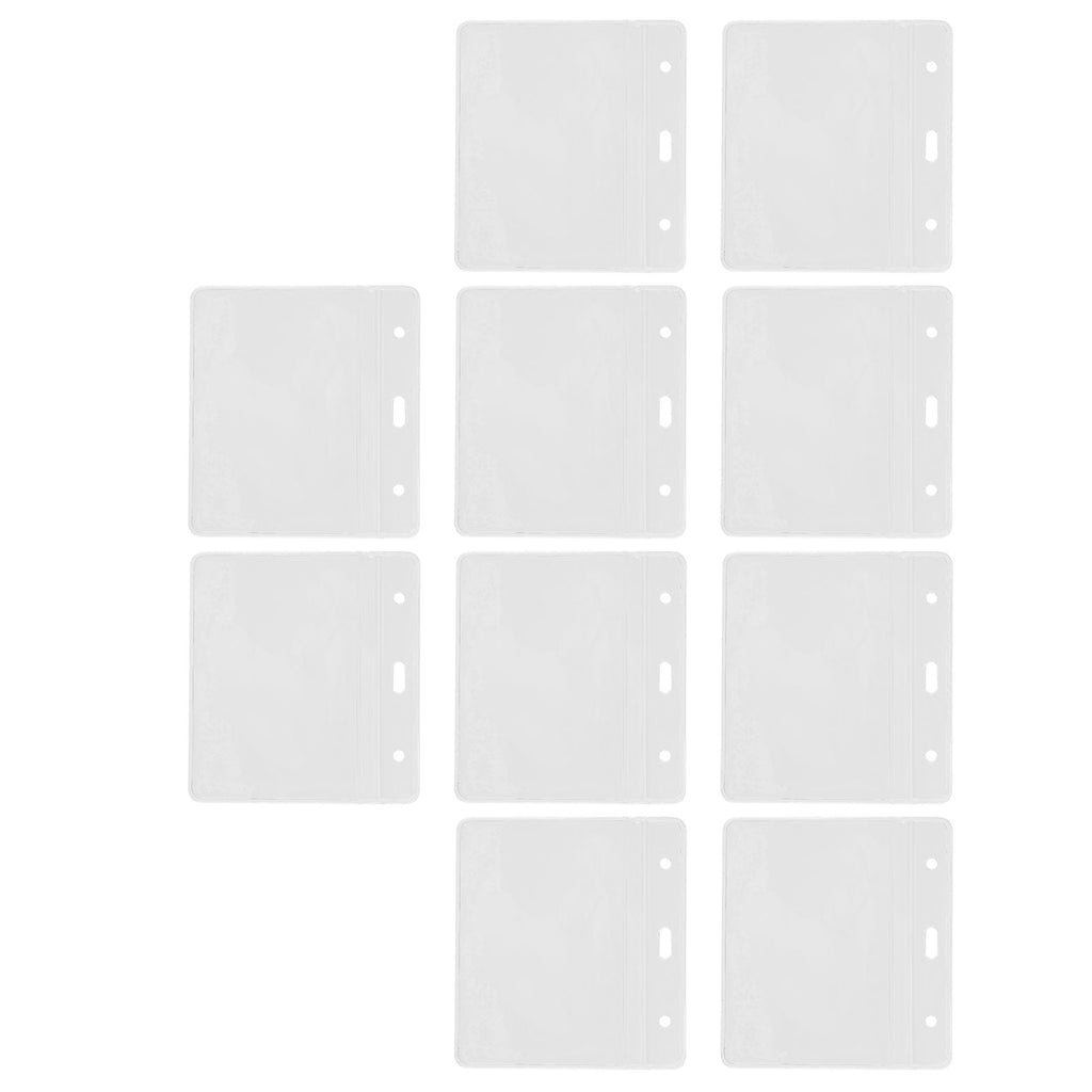 10PCS Card Protector Waterproof Immunization Record Card Holder Clear PVC Sleeve