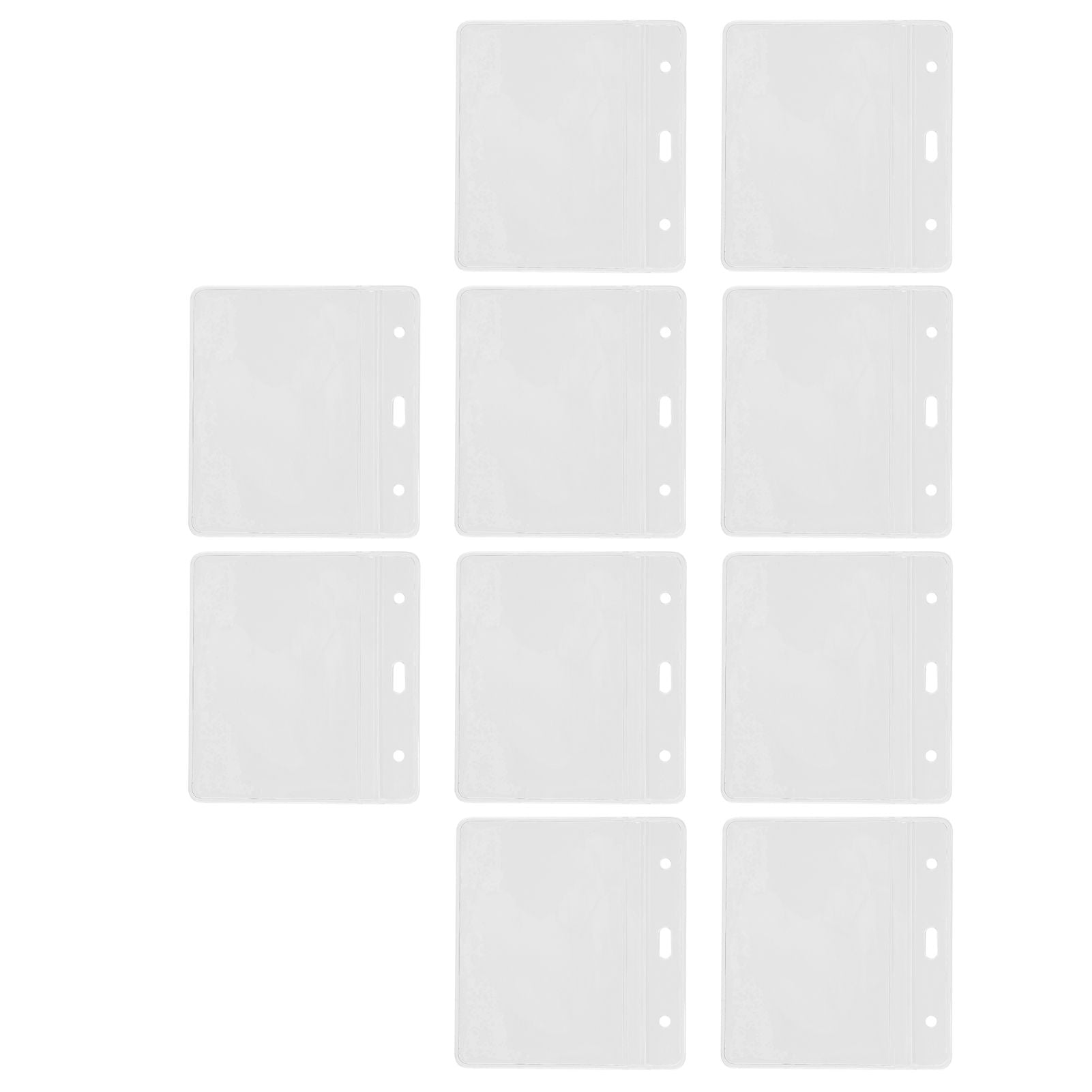 10PCS Card Protector Waterproof Immunization Record Card Holder Clear PVC Sleeve