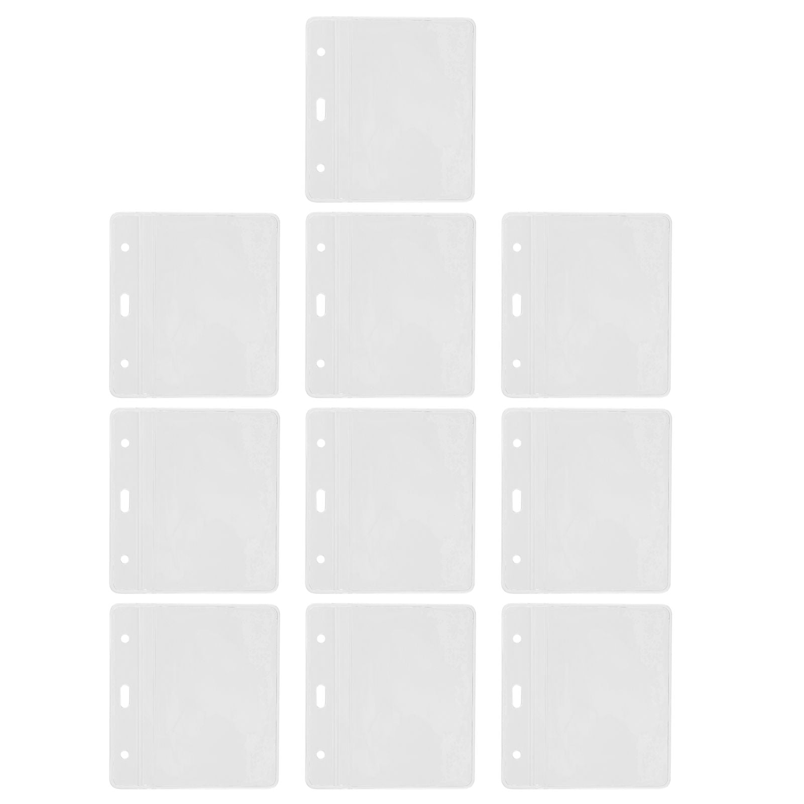 10PCS Card Protector Waterproof Immunization Record Card Holder Clear PVC Sleeve