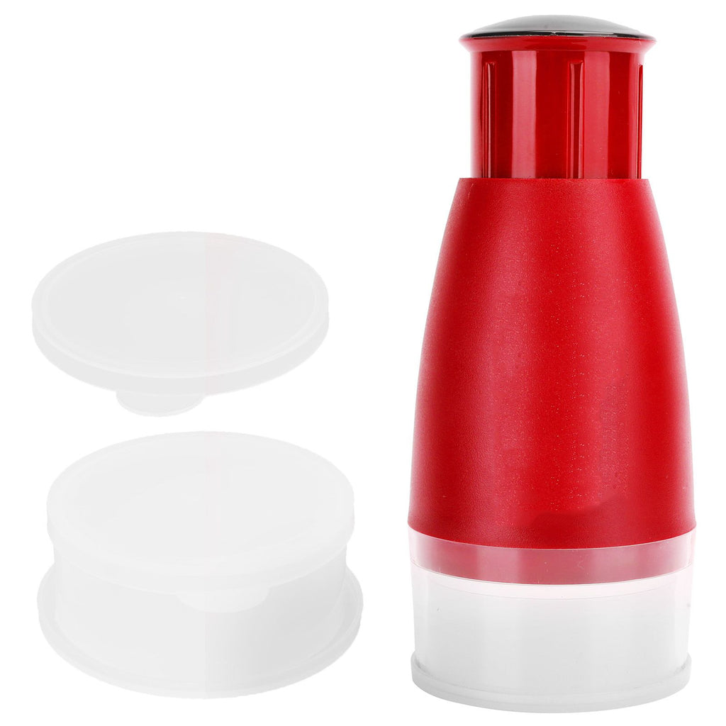 Manual Chopper Hand Press Garlic Ginger Garlic Chop Cutter Household with 2pcs Plastic BoxRed