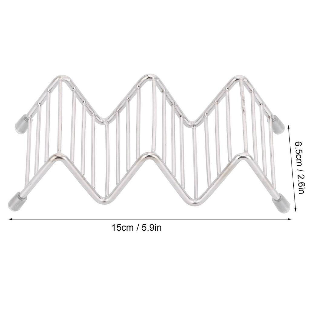 Taco Holder Innovative 304 Stainless Steel Pancake Stand Tray for Kitchen Restaurant2/3 Grid