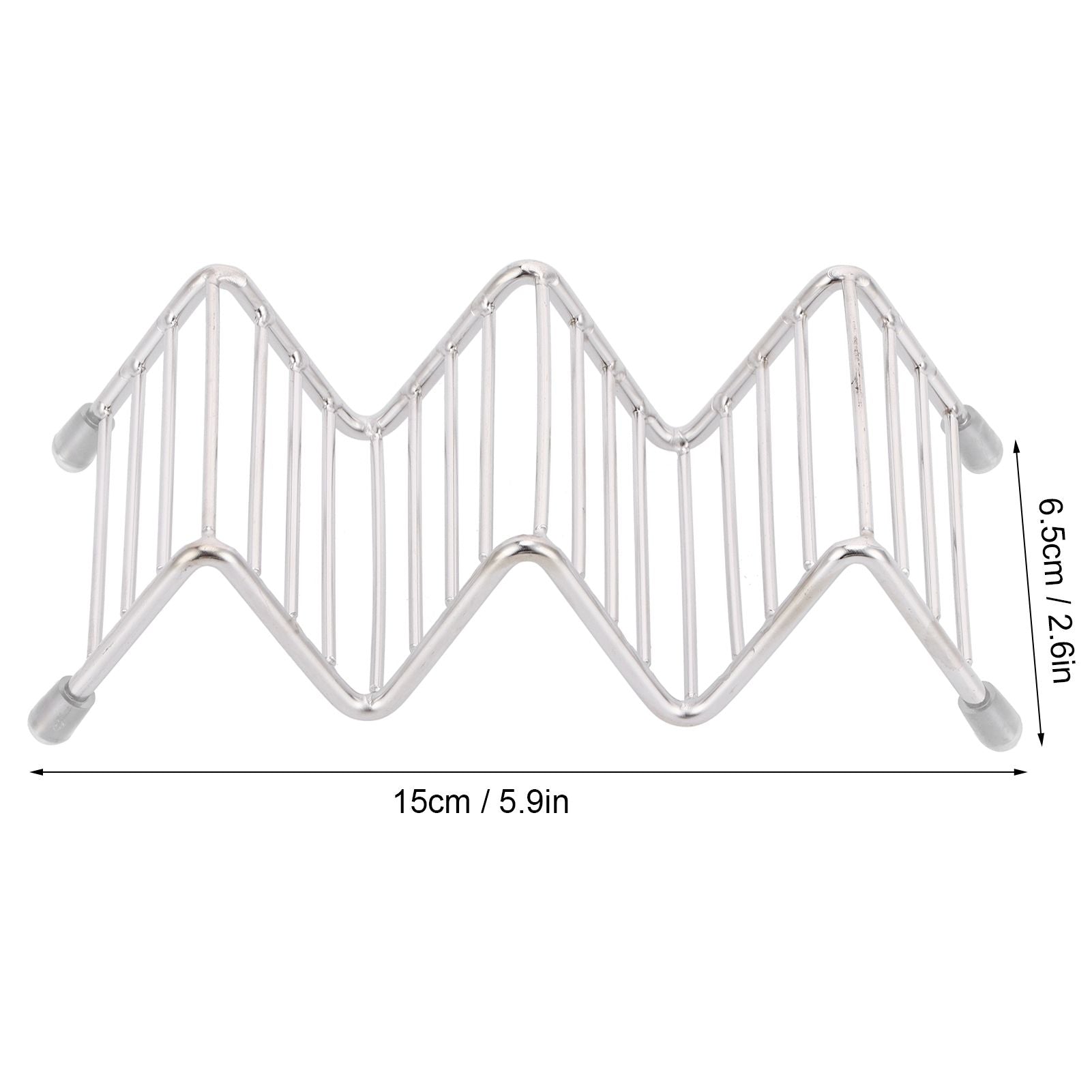Taco Holder Innovative 304 Stainless Steel Pancake Stand Tray for Kitchen Restaurant2/3 Grid