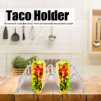 Taco Holder Innovative 304 Stainless Steel Pancake Stand Tray for Kitchen Restaurant2/3 Grid