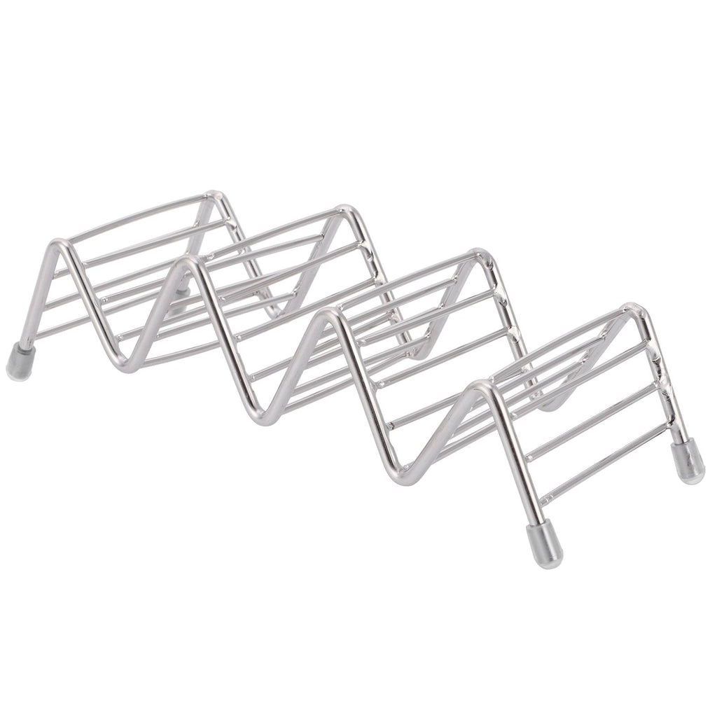 Taco Holder Innovative 304 Stainless Steel Pancake Stand Tray for Kitchen Restaurant3/4 Grid