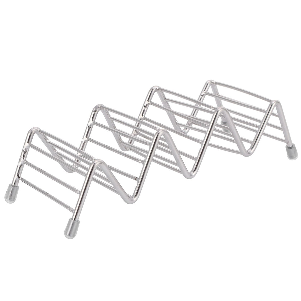 Taco Holder Innovative 304 Stainless Steel Pancake Stand Tray for Kitchen Restaurant3/4 Grid