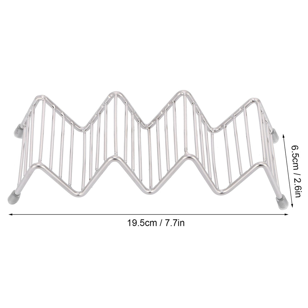 Taco Holder Innovative 304 Stainless Steel Pancake Stand Tray for Kitchen Restaurant3/4 Grid