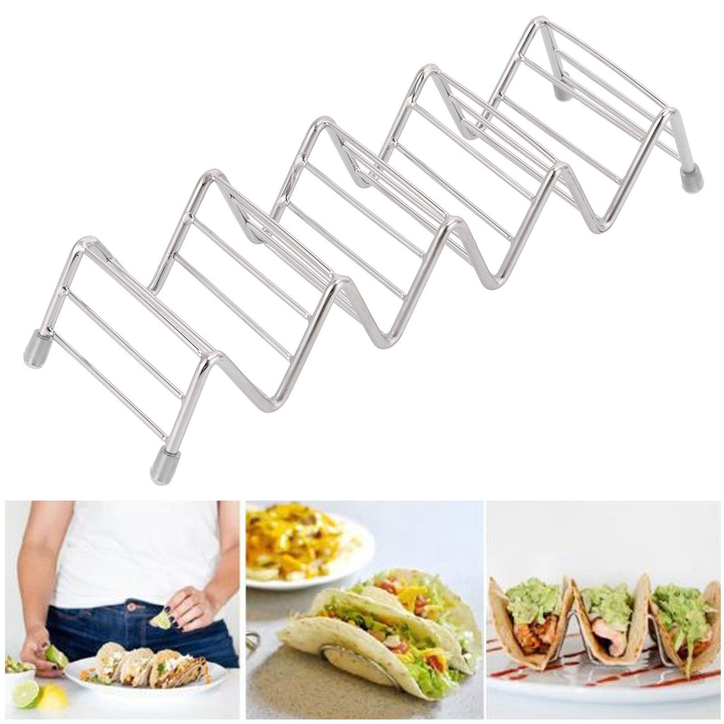 Taco Holder Innovative 304 Stainless Steel Pancake Stand Tray for Kitchen Restaurant4/5 Grid