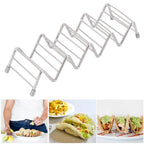 Taco Holder Innovative 304 Stainless Steel Pancake Stand Tray for Kitchen Restaurant4/5 Grid