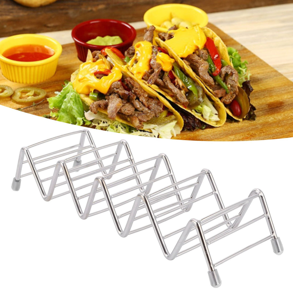 Taco Holder Innovative 304 Stainless Steel Pancake Stand Tray for Kitchen Restaurant4/5 Grid