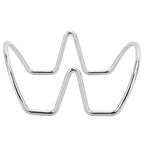 Taco Holder Stainless Steel Restaurant Mexican Taco Pancake Stand Kitchen Accessory(UShape 2 Grid )