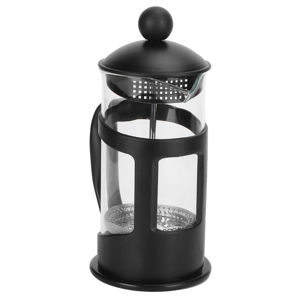 Coffee Tea Maker Kettle High Temperature Resistant Borosilicate Filter Teapot Hand Brewing Black600ml