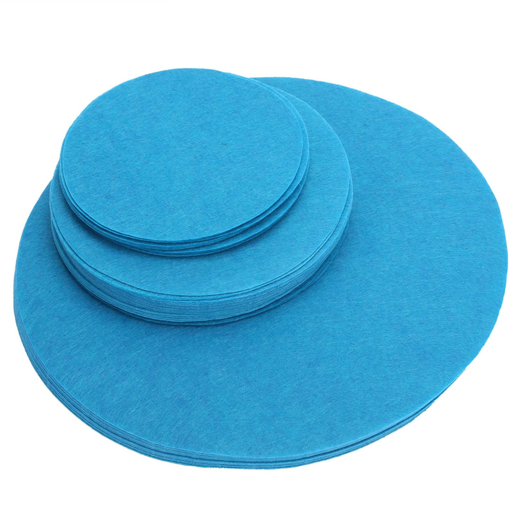 Felt Dish Protection Pad Bowl Anti Friction Pad Pot Stacking Food Plate Divider Separator Protectors(Lake Green 48PCS)