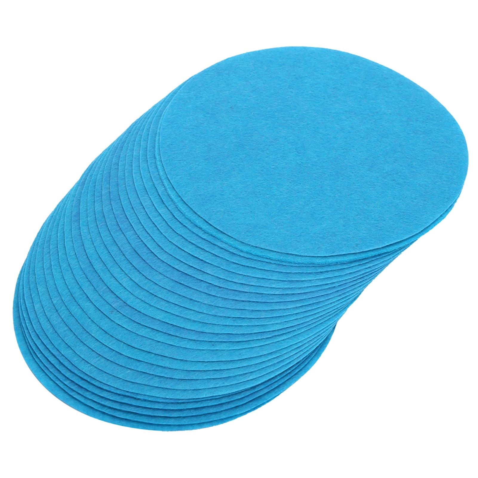 Felt Dish Protection Pad Bowl Anti Friction Pad Pot Stacking Food Plate Divider Separator Protectors(Lake Green 48PCS)