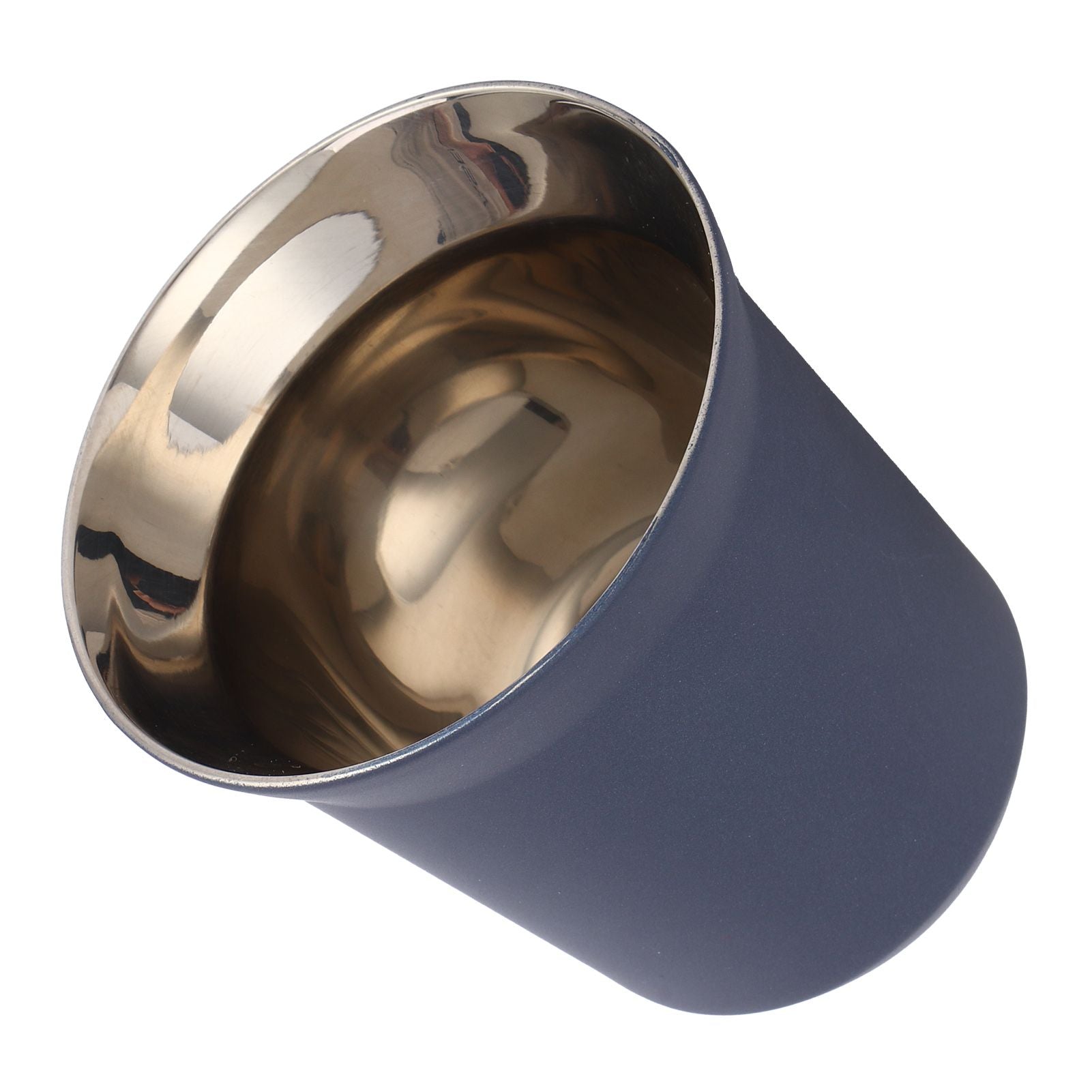 Stainless Steel Coffee Cup Double Wall Insulated Capsule Cup Mug for Home Coffee ShopDark Blue 160ml