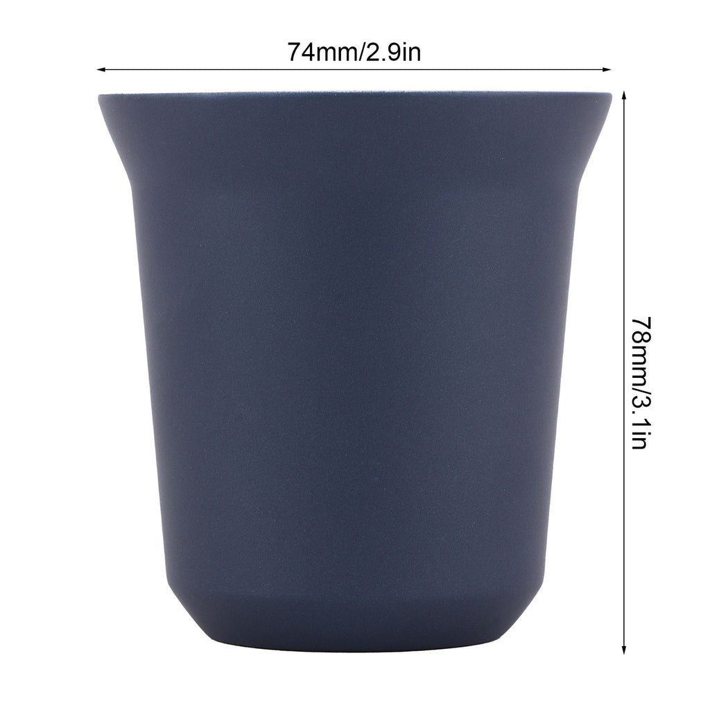 Stainless Steel Coffee Cup Double Wall Insulated Capsule Cup Mug for Home Coffee ShopDark Blue 160ml