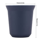 Stainless Steel Coffee Cup Double Wall Insulated Capsule Cup Mug for Home Coffee ShopDark Blue 160ml