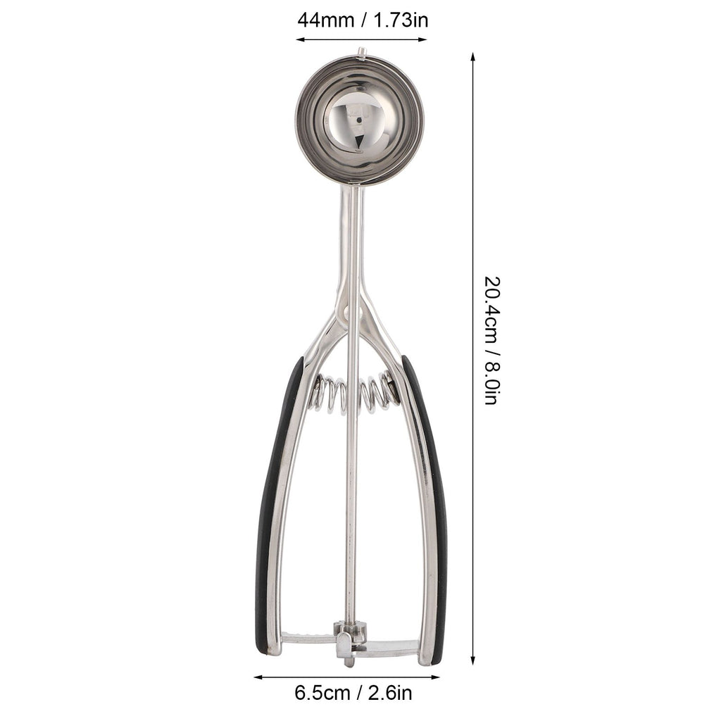 Ice Cream Spoon Stainless Steel Ice Cream Fruit Scoop Melon Baller Digging Ball for Kitchen44mm