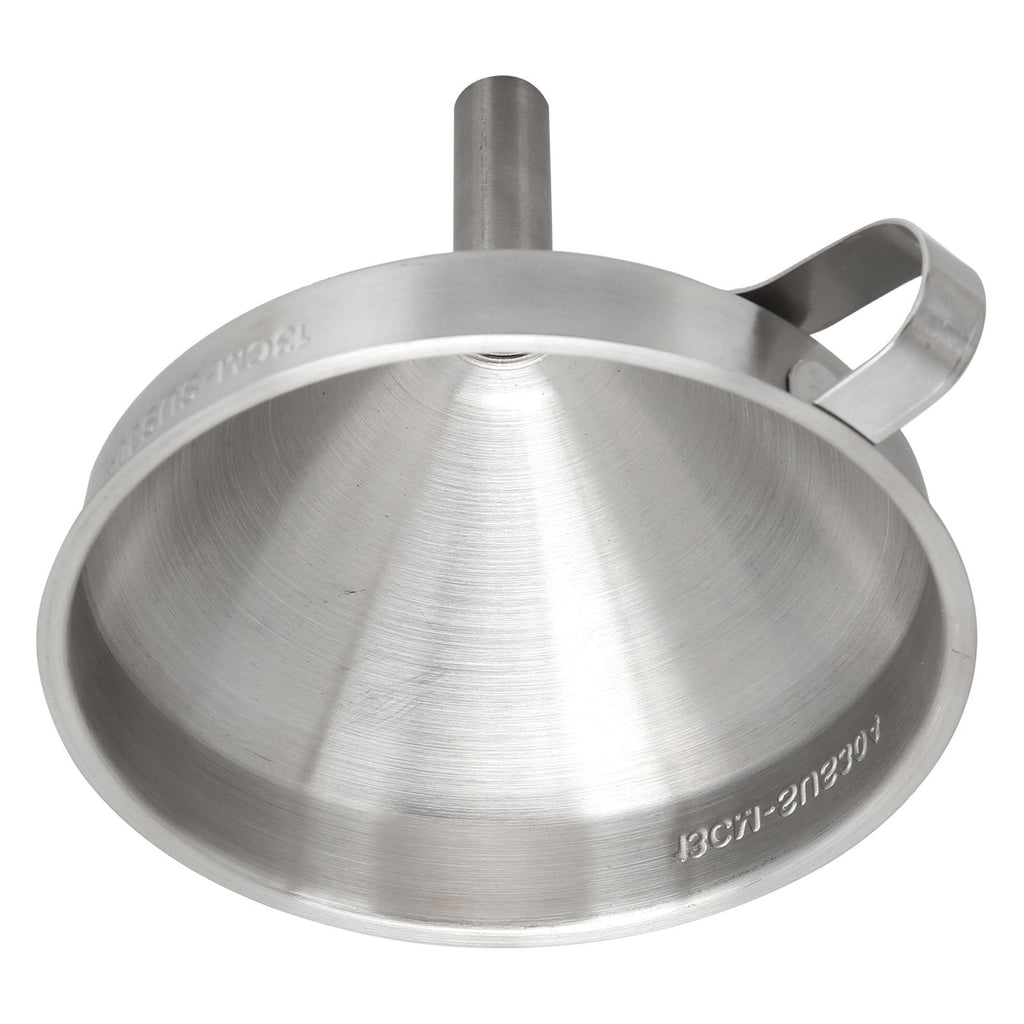 304 Stainless Steel Kitchen Funnel with Filter for Transferring of Liquid Dry Ingredients13cm Mouth Diameter