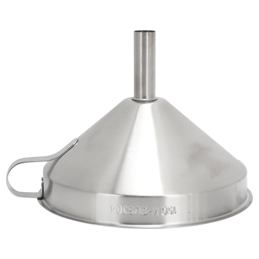 304 Stainless Steel Kitchen Funnel with Filter for Transferring of Liquid Dry Ingredients15cm Mouth Diameter