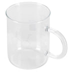 Beaker Mug Borosilicate Glass Cup with Handle and Measuring Scale for Coffee Tea